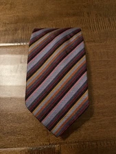 Altea Milano Made in Italy Silk Multicolor Striped Designer Men's Neck Tie