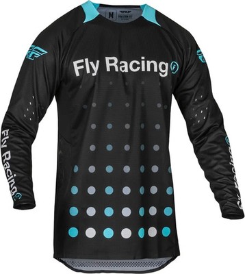 FLY RACING Evolution DST Strobe Jersey Hemd schwarz / Electric blau Gr. M MX MTB