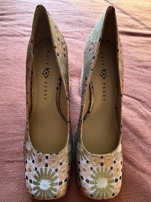 Katy Perry The Uplift Pump Butterscotch Multi Women's Shoes Size 9 New In Box