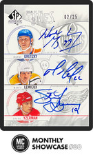 WAYNE GRETZKY YZERMAN MARIO LEMIEUX 2009 SP AUTHENTIC SIGN OF THE TIMES AUTO /25