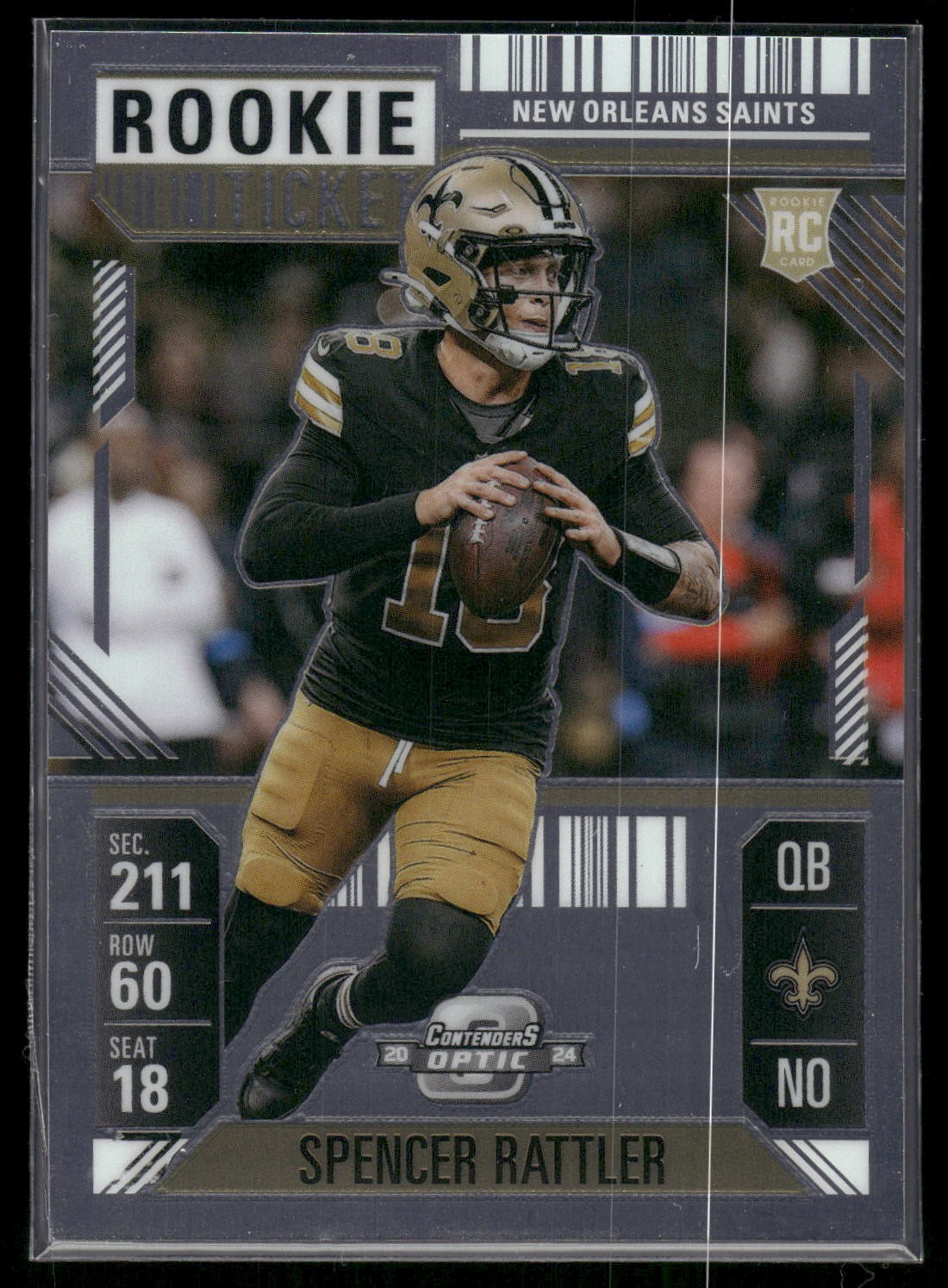 #95 Spencer Rattler 2024 Panini Contenders Optic Rookie