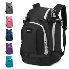 50L Ski Boot Bag - Waterproof Snowboard Boot Travel Backpack for Helmet, Goog...