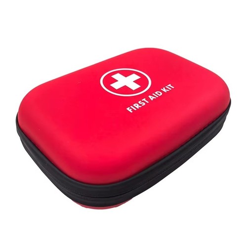 Compact Hard-Case First Aid Kit with Carabiner – Portable Emergency Medical Bag - Picture 2 of 4