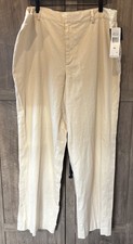 NWT Lauren Ralph Lauren Linen Blend Trousers Pants Sand Biege Size 16