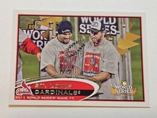2012 Topps Baseball Card #53 World Series St. Louis Cardinals Team