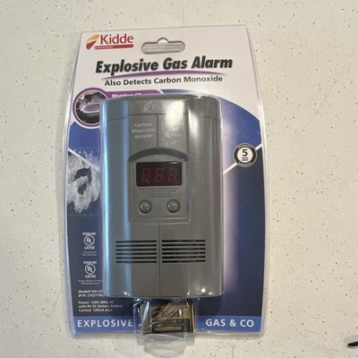 Kidde KN-COEG-3 Gas & CO Alarm, 120V AC, 9V Battery Backup, Digital Readout