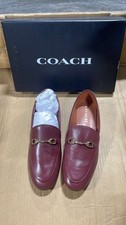 Coach WOMEN'S FG3110 Haley Loafer wine Size 9 B shoes see picture