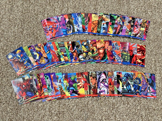 Juego de cartas base completo anual Marvel Flair 1995 #1 150