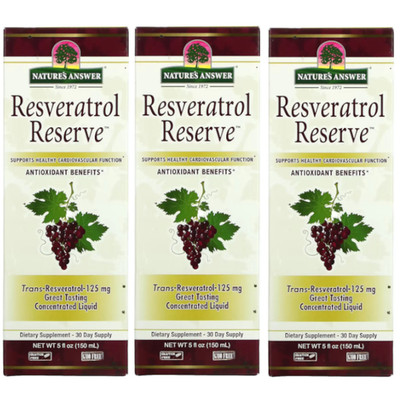 Nature s Answer Resveratrol Reserve 5 fl.oz Each (Pack of 3)