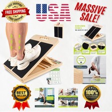 Foldable Slant Board for Calf and Ankle Stretching - Durable Wooden Design