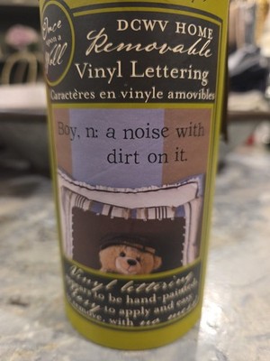 Once Upon A Wall Decor Vinyl Lettering Boys Room: Boy, a Noise With Dirt On It