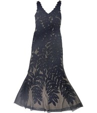 JS Collections Womens Leaves Gown Dress