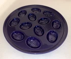 Fiestaware Plum Round Egg Serving Platter 11 1/4" HLC No Scratches Retired Color