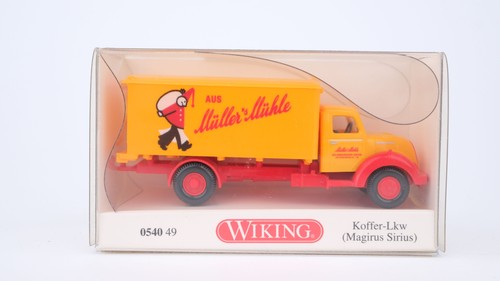 Wiking H0 054049 Magirus Sirius camión maleta "Müller's Mühle" | Condition: Gebraucht