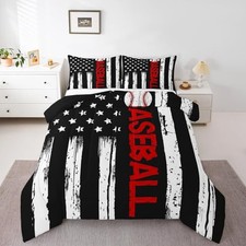 Baseball Comforter Set - Sports Bedding for Boys  Teens - Full Color 14 - USA