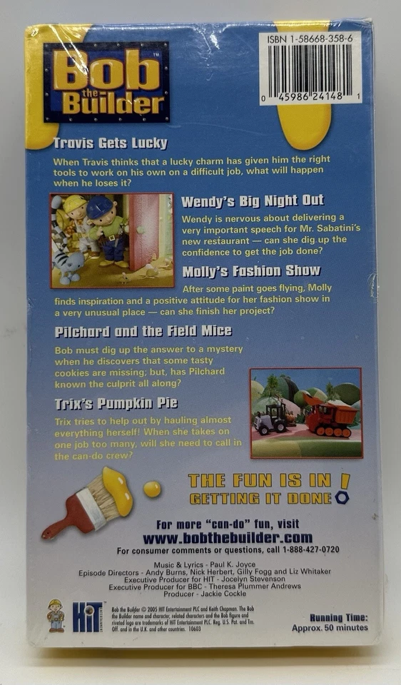 Bob the Builder Getting the Job Done VHS 2005 New Sealed Very Hard To Find - Image 3 of 4