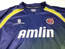 Essex Eagles Jersey Mens 2XL Blue Country Cricket Club England Breathable Shirt