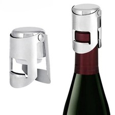 Stainless Steel Champagne Stopper Sparkling Wine Bottle Sealer Portable Cap UK
