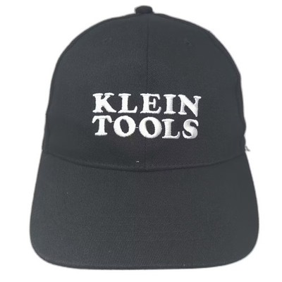 Klein Tools Lowe's Pro Logo Embroidered Baseball Cap Black White Strapback OSFA