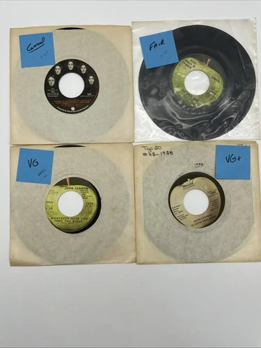 BEATLES Lennon / McCartney / Harrison - Lot of 12 7" 45rpm 1970's