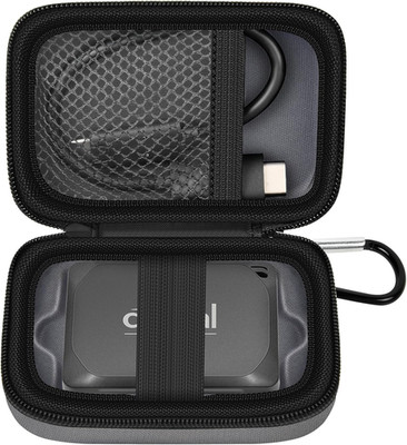 Carrying Case Compatible with Crucial X10/ X9 Pro 4TB/ 2TB/ 1TB Portable SSD, Ex