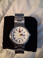 Orologio GSX Automatico Giappone Mercato Nazionale Bracciale Acciaio Quadrante Bianco