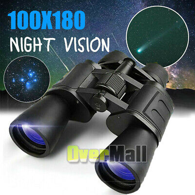 Binoculares de alta definición 100X180 largo alcance zoom telescopio para  caza
