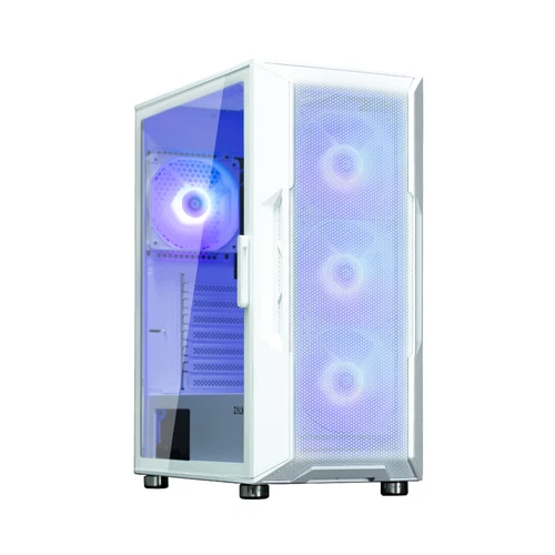 Zalman i3 Neo ARGB White Computer Case with 4x120mm ARGB Fans