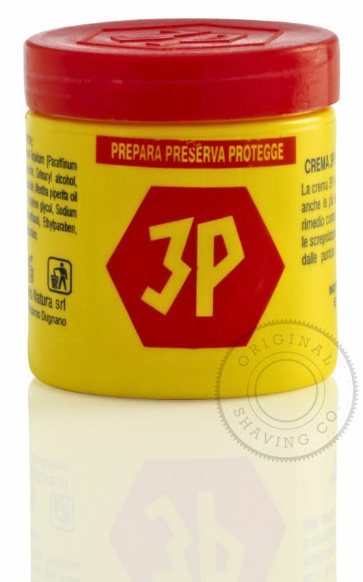 Bañera de crema pre y post afeitado 3P - Olla de afeitar para la piel Crema Da Barba - 100 ml