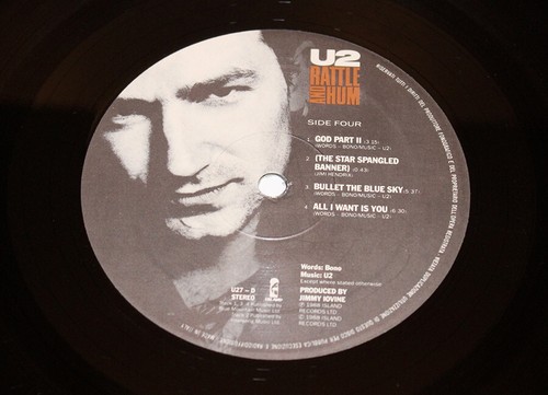 U2 Rattle and Hum U27 Disco Vinile LP 33 giri Island records ed. UK 1988 D305 - Foto 8 di 11