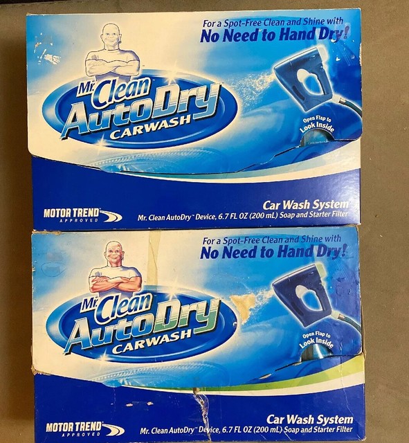 Lot Of 2 Mr Clean Auto Dry Spot Free Car Wash Kit System Soap Starter