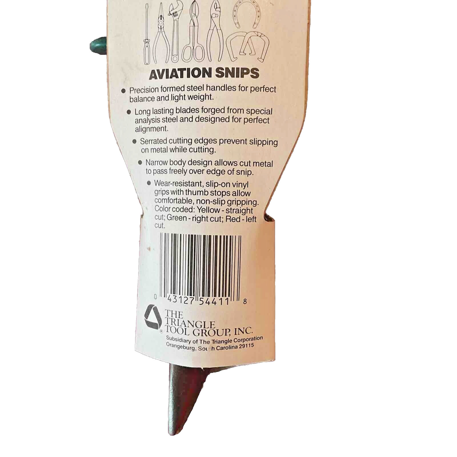 Diamond 10" Cut Right Aviation Snips DAR10GH USA Lifetime Warranty