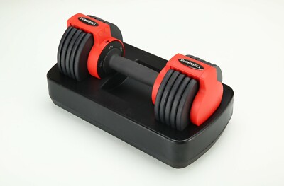 BuffDuck 24lb Weight Dumbbell Set Cap Gym Barbell Plates Body Workout Adjustable