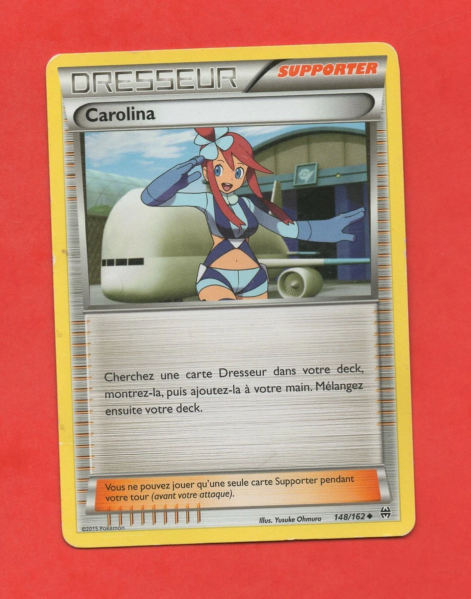 Pokémon Entrenador n° 148/162 CAROLINA (A6396) Carta Individual FR 2015