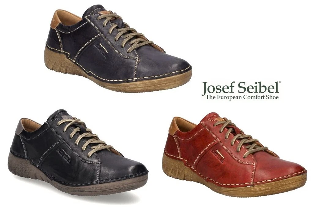 Josef Seibel Shoes Felicia 02 Leather Comfort Lace Up Walking Shoes Felicia 02