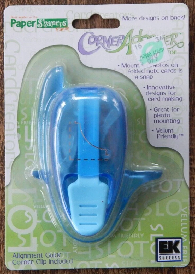 New EK Success Corner Adorner "CORNERSTONE" #PSPCC05C Shape Blue Paper  Puncher | eBay