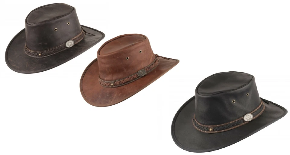 Scippis Sundowner Kangaroo Känguru Lederhut Outback Outdoor Australien 3 farben