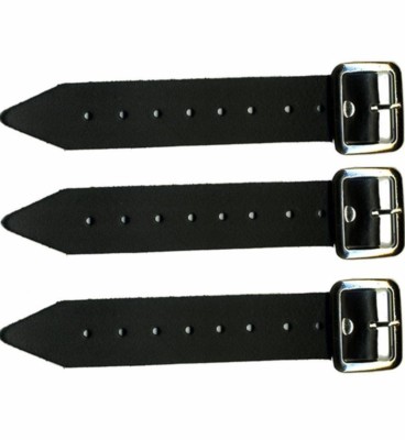  Kilt Straps and Schnalle 7'''' Echtleder Extender 1,25'''' breit - schwarzes Band