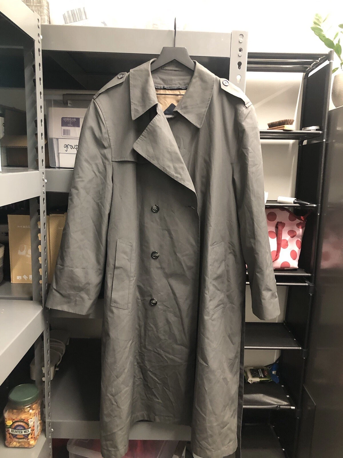 Trench homme vintage Christian Dior MONSIEUR taille 46R doublure laine amovible