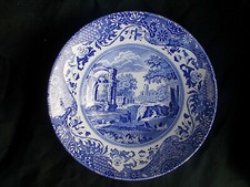 Spode BLUE ITALIAN Shallow Bowl. Diameter 8 ins. 22.3cms