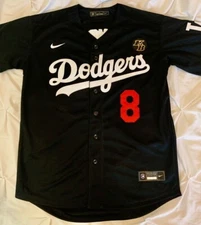 Kobe Bryant Los Angeles Dodgers #8 #24 Adult M L XL 2XL White Black Blue Jersey