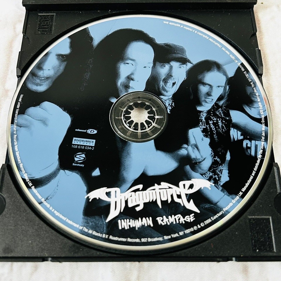 DragonForce Inhuman Rampage CD 2006 Roadrunner Records promo sticker | eBay