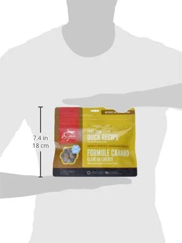 Receta de pato liofilizado ORIJEN golosinas altas en proteínas para perros 3,25 oz Foto 3 de 4