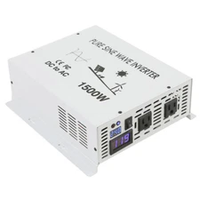 12V DC to 120V AC Pure Sine Wave Inverter 1500W Powe Inverter Off Grid Solar