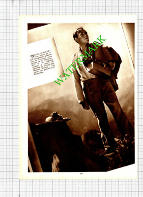 Mathias Weiman Schauspieler / Walter Huston - 30er Jahre Schnitt / Druck
