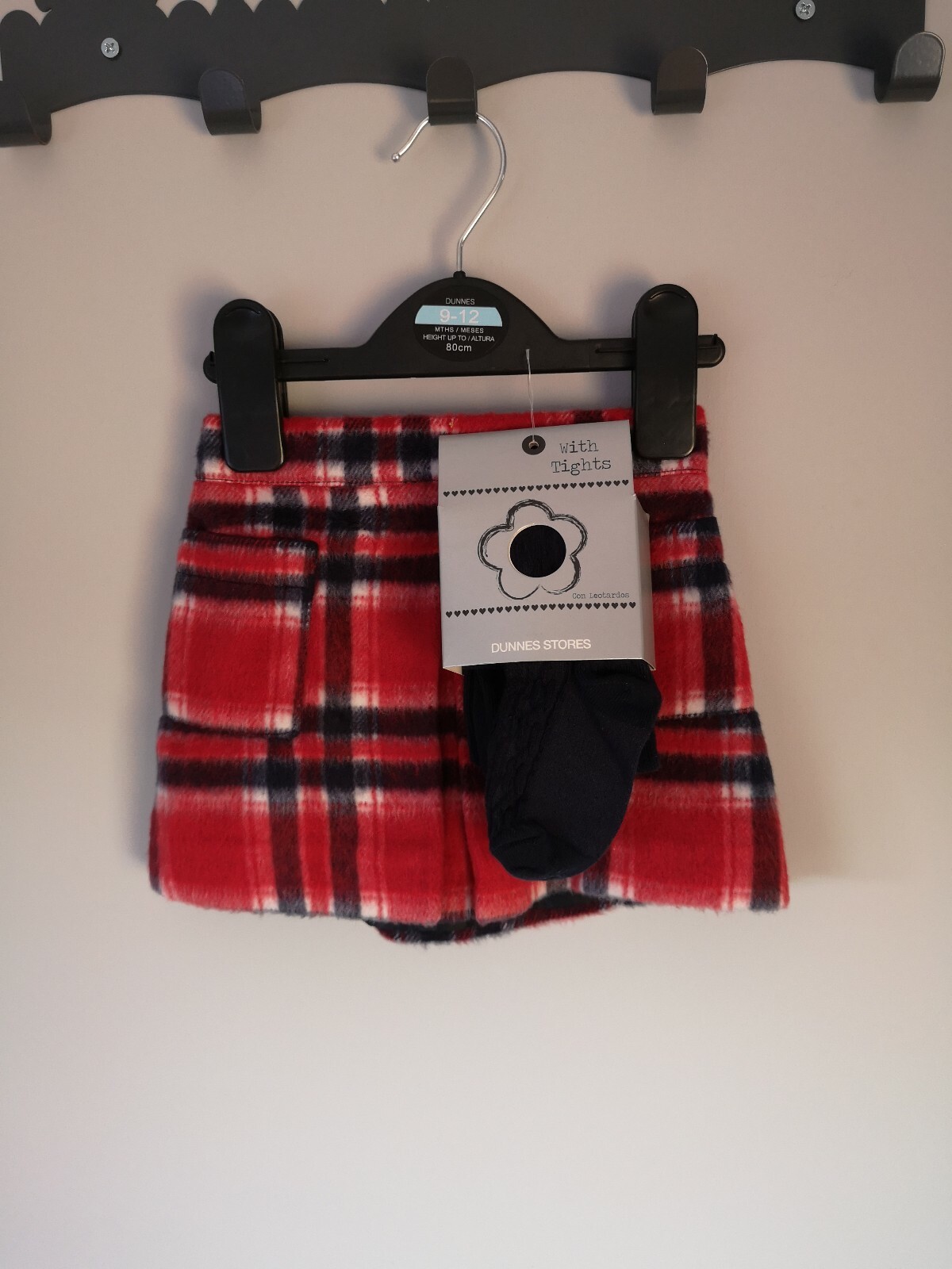 BNWT 9-12m Tartan Skirt & Top Outfit image 2