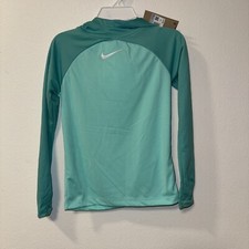 Nike Kids Dri-Fit Soccer long sleeve Shirt Size XS Aqua/ Blue