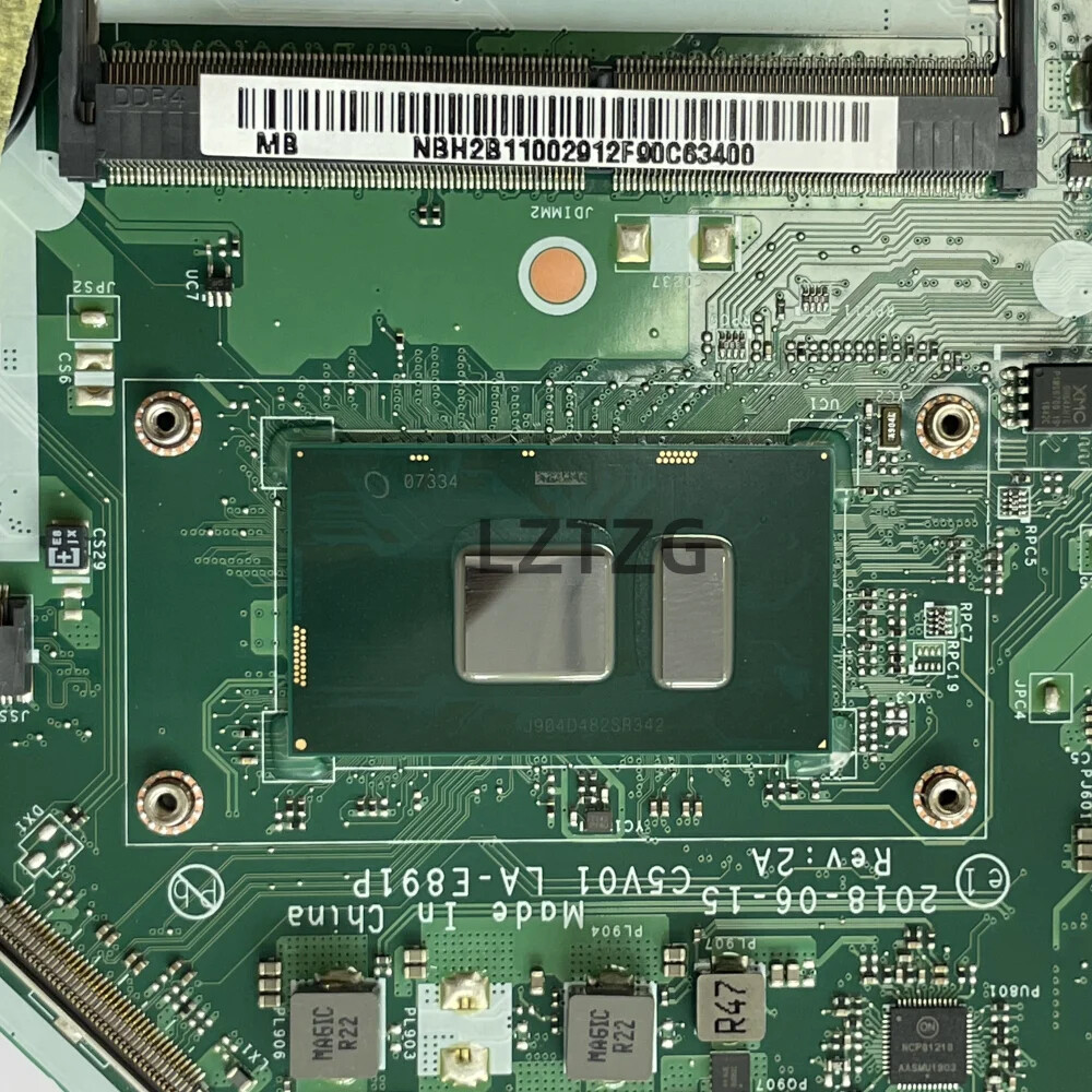 LA-E891P For Acer Aspire A315-53 A515-51 Motherboard CPU I3/I5 RAM