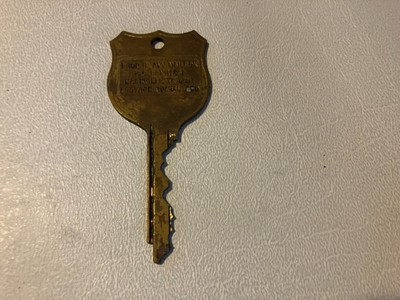 Vintage Post Office Postal Service PO Box Key Brass Nashville TN | eBay