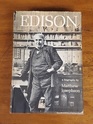 Edison - A Biography by Matthew Josephson / 1959 - 1st Edition / McGraw-Hill Co.